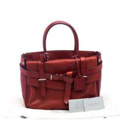 Reed Krakoff Red Leather Medium Boxer Tote