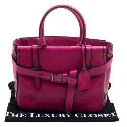 Reed Krakoff Magenta Leather Boxer Tote