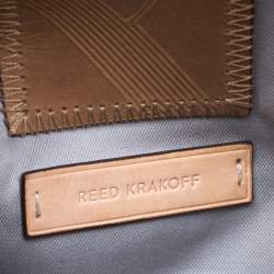 Reed Krakoff Brown/Beige Leather Boxer Tote