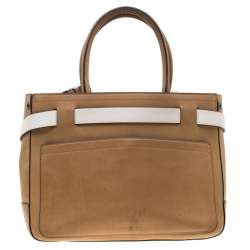 Reed Krakoff Brown/Beige Leather Boxer Tote