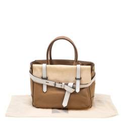 Reed Krakoff Brown/Beige Leather Boxer Tote