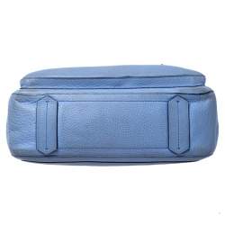 Pre Owned Reed Krakoff Sky Blue Leather Boxer Tote