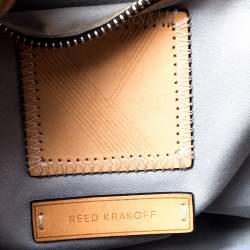 Pre Owned Reed Krakoff Sky Blue Leather Boxer Tote