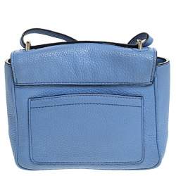 Pre Owned Reed Krakoff Sky Blue Leather Crossbody Bag