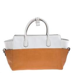 Reed Krakoff Tan/White Leather Atlantique Tote