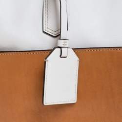 Reed Krakoff Tan/White Leather Atlantique Tote