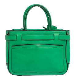 Reed Krakoff Green/Black Leather Boxer Tote