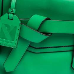 Reed Krakoff Green/Black Leather Boxer Tote