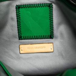 Reed Krakoff Green/Black Leather Boxer Tote