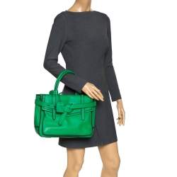 Reed Krakoff Green/Black Leather Boxer Tote