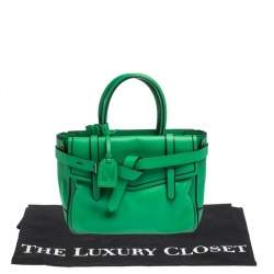 Reed Krakoff Green/Black Leather Boxer Tote