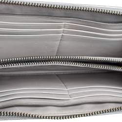 Reed Krakoff Silver Leather Zip Around Wallet