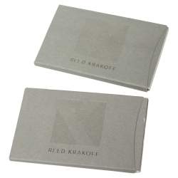 Pre Owned Reed Krakoff Blue/White Leather Boxer Tote