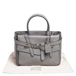 Pre Owned Reed Krakoff Grey Leather Gator Boxer II Tote