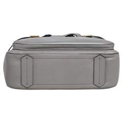 Pre Owned Reed Krakoff Grey Leather Gator Boxer II Tote