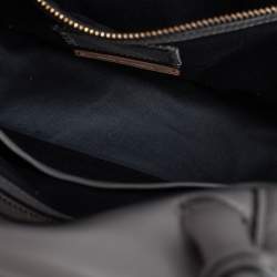 Pre Owned Reed Krakoff Grey Leather Gator Boxer II Tote