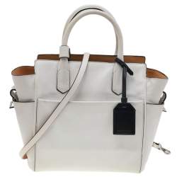 Pre Owned Reed Krakoff White Leather Atlantique Tote