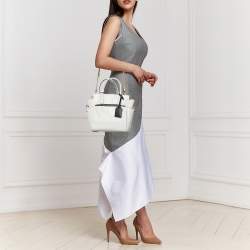 Pre Owned Reed Krakoff White Leather Atlantique Tote