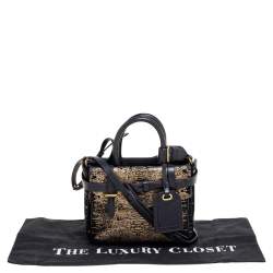 Pre Owned Reed Krakoff Black Fabric And Leather Boxer Bag