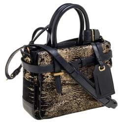 Pre Owned Reed Krakoff Black Fabric And Leather Boxer Bag