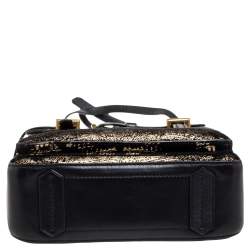 Pre Owned Reed Krakoff Black Fabric And Leather Boxer Bag