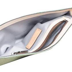 Reed Krakoff Mint Green Python Clutch