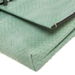 Reed Krakoff Mint Green Python Clutch