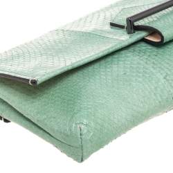 Reed Krakoff Mint Green Python Clutch