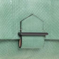 Reed Krakoff Mint Green Python Clutch