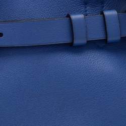 Pre Owned Reed Krakoff Blue Leather Boxer Tote