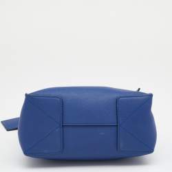 Pre Owned Reed Krakoff Blue Leather Boxer Tote