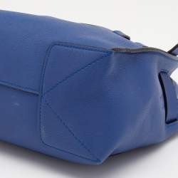 Pre Owned Reed Krakoff Blue Leather Boxer Tote
