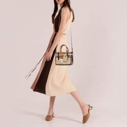 Reed Krakoff Tri Color Leather Micro Boxer Tote