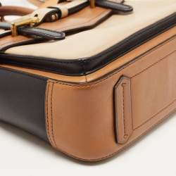 Reed Krakoff Tri Color Leather Micro Boxer Tote