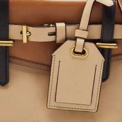 Reed Krakoff Tri Color Leather Micro Boxer Tote