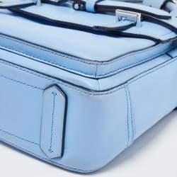 Pre Owned Reed Krakoff Blue Leather Micro Boxer Tote