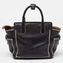 Reed Krakoff Black/White Leather Atlantique Tote