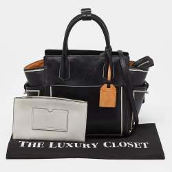 Reed Krakoff Black/White Leather Atlantique Tote