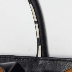 Reed Krakoff Black/White Leather Atlantique Tote