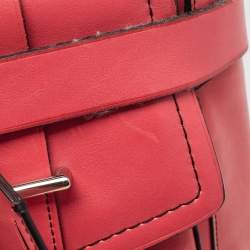 Pre Owned Reed Krakoff Red Leather Medium Boxer Tote