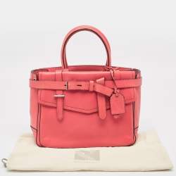 Pre Owned Reed Krakoff Red Leather Medium Boxer Tote