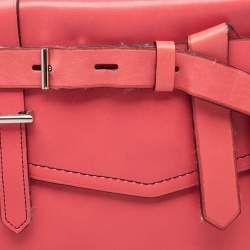 Pre Owned Reed Krakoff Red Leather Medium Boxer Tote