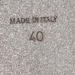 Pre Owned René Caovilla Pink Crystal Embellished Satin Slide Sandals Size 40