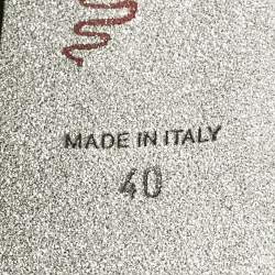 Pre Owned René Caovilla Black Suede Crystal and Pearls Embellished Pumps Size 40