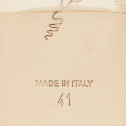 Pre Owned René Caovilla Light Gold Satin Crystals Embellished Flat Slides Size 41