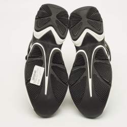 مملوكة مسبقًا حذاء رياضي رينيه كوفيللا كلِيو قماش أسود بحياكة سادة رقبة عالية مقاس 42