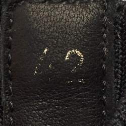 مملوكة مسبقًا حذاء رياضي رينيه كوفيللا كلِيو قماش أسود بحياكة سادة رقبة عالية مقاس 42