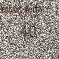 مملوكة مسبقًا René Caovilla Metallic Pink Leather and PVC Ankle Strap Sandals Size 40