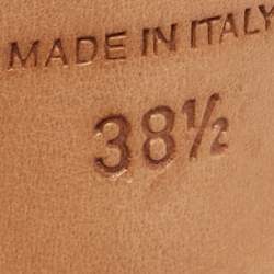 Pre Owned René Caovilla Blue Satin Crystal Embellished Slingback Sandals Size 38.5