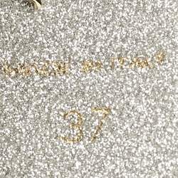 Pre Owned René Caovilla Beige Satin Lisa Crystals Platform Sandals Size 37